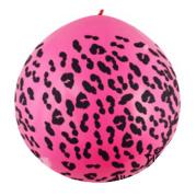 Piñata globo gigante fucsia animal print